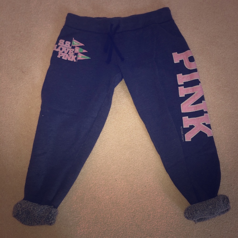 Pink Capri sweat pants
